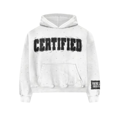 White "CERTIFIED" Hoodie